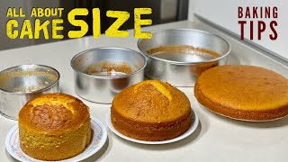 All About Cake Size  Baking Tips for Beginners  Baking Tips amp Tricks  Tips to make a perfect cake [upl. by Appledorf]