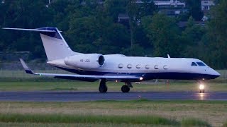 Gulfstream G450 Meridian Air Company TakeOff at Bern [upl. by Dett]