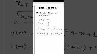 Factor Theorem Part 2  POLYNOMIAL  CLASS 9  9th  exam basicmath education mathematics [upl. by Tnecillim]