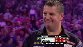 BACKTOBACK CHAMP Anderson v Lewis  2016 World Darts Championship [upl. by Bengt]