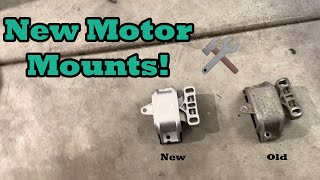 Installing New Motor Mounts on the Jetta [upl. by Yffat]