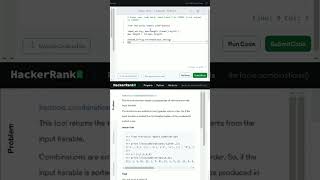 Hackerrank  itertools   itertoolscombinations hackerrankpython codingchallenge [upl. by Iago470]