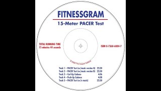 FitnessGram PACER Test 15Meter Full Soundtrack No Jumpcuts or Lap Counts [upl. by Dreher101]