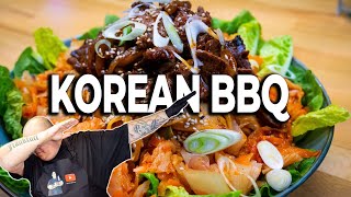 BBQ Reisnudel Bowl  Koreanisch mit selbstgemachtem Kimchi  Rezeptvideo by Bernd Zehner [upl. by Ahsiekram]