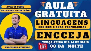 AULA 01 GRÁTIS  ENCCEJA 2024  LINGUAGENS NÃO É SÓ PORTUGUÊS [upl. by Leasim]