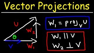 Calculus 3  Vector Projections amp Orthogonal Components [upl. by Stella]