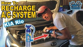 How To Recharge AC System  KIA Rio Andy’s Garage Episode  211 [upl. by Uzziel]