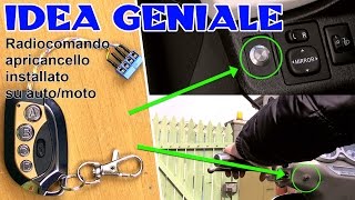 IDEA GENIALE come aprire il cancello elettrico da scooter  auto  tartaglia channel [upl. by Born]