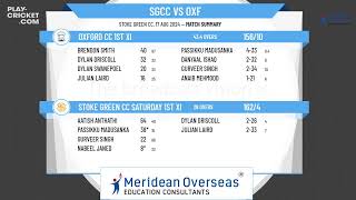 Stoke Green CC Saturday 1st XI v Oxford CC 1st XI [upl. by Timothea]