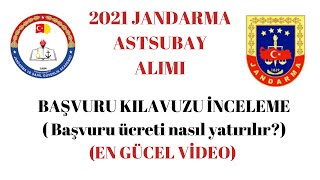 2021 Jandarma Astsubay Alımı ve Başvuru ücreti nasıl yatırılır EN GÜNCEL VİDEO [upl. by Ailehc]