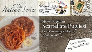 How To Make Scartellate Pugliese also known as cartellate or quotwine cookiesquot [upl. by Anihtyc686]