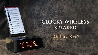 Giftana Clocky Wireless Bluetooth Speaker with Alarm Clock and Mobile Holder  Amazon  GiftLiyaKya [upl. by Easton]