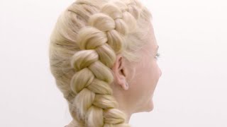 Utenpåliggende Pariserflette  Dutch Braid Tutorial  Flettemamma [upl. by Anne-Marie]