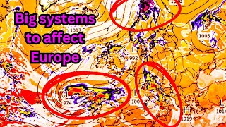 Ex hurricane Kirk and many other systems to affect Europe this week with heavy rain wind snow… [upl. by Trueman]