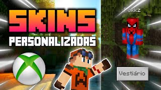 COMO COLOCAR QUALQUER SKIN PERSONALIZADA NO MINECRAFT DE XBOX ONE [upl. by Rusty661]