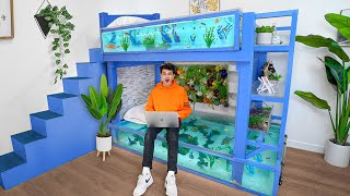 I Turned my Bunk Bed into a Fish Tank [upl. by Wat]