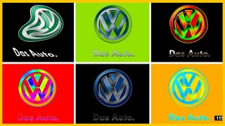 PARODY NEW amp OLD VOLKSWAGEN DAS AUTO LOGO ANIMATION IN DIFFERENT EFFECTS  CAR LOGO EDIT PART 1 [upl. by Arutnev]