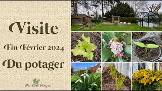 Visite du potager et de la serre à fin février 2024 [upl. by Aurthur540]