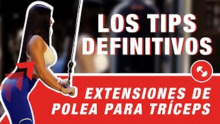 EXTENSIONES EN POLEA PARA TRÍCEPS  Naturvitia  3 [upl. by Sauer]