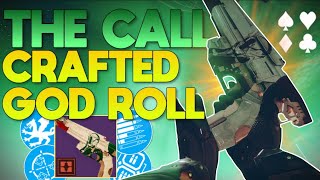 The 1 Weapon That You NEED To Craft in Final Shape The Call CRAFTED GOD ROLL Review  Destiny 2 [upl. by Adnirod130]