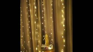 LED Curtain Icicle String Lights Christmas [upl. by Ahsiliw857]