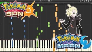 Pokemon Sun amp Moon  Gladion Theme Piano Synthesia [upl. by Milewski]