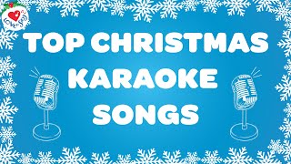 Top Christmas Karaoke Songs 2 Hours 🎤 Best Christmas Instrumental Songs 🎅 Merry Christmas [upl. by Seaver146]