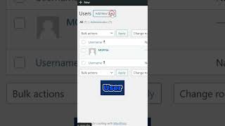 How to Add New User to your WordPress Website Roles Manage and Permissions Shorts [upl. by Ennaul143]