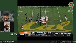 Live Watch  Miami Football vs California [upl. by Nedroj183]