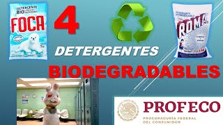 Los 4 mejores detergentes BIODEGRADABLES [upl. by Haymo]