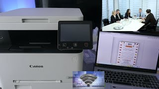 How to Print From Canon ISensys Laser Printer To Laptop [upl. by Uohk]