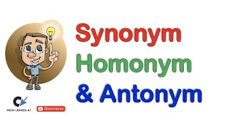 Synonym Homonym und Antonym [upl. by Hajar]