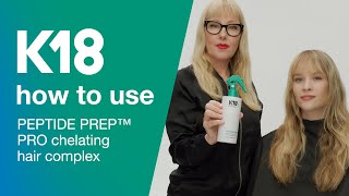 K18 Hair How to use PRO chelating hair complex [upl. by Amand]