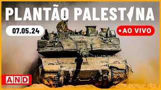 Palestinos explodem tanques israelenses que invadem Rafah  Plantão Palestina 164 [upl. by Lepley]