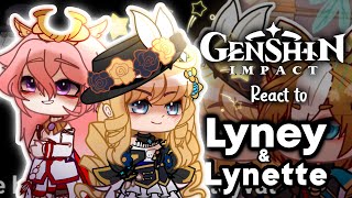 Genshin Impact react to Lyney amp Lynette Tiktok  Genshin Impact  Gacha Life 2 [upl. by Eikcim]