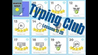 Typing Club Lessons 11  20 [upl. by Thapa]