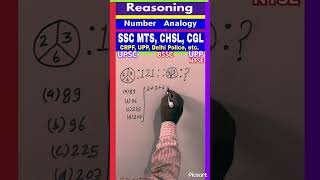 Analogy reasoning  number Analogy reasoning ssc upsc trending ytshorts shorts ntsenew tips [upl. by Ullyot96]