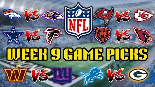 NFL Week 9 Predictions [upl. by Junji]