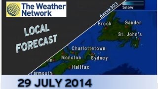 The Weather Network Local Forecast  29 July 2014 [upl. by Dlorad]