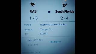 UAB vs South Florida College Football 101924 Prediction [upl. by Kalmick832]