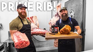 How To Cut Beef Prime Rib 3 Different Ways  By The Bearded Butchers [upl. by Zimmer]