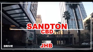 Driving Johannesburg  Sandton CBD  Drive  South Africa [upl. by Annahsar]