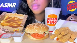 ASMR BURGER KING MUKBANG  WHOPPER CHICKEN FRIES amp POUTINE  Eating Sounds No Talking [upl. by Naoj261]