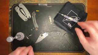 LynchNW Spyderco Para 3 Skinny quotStreamlinequot Titanium Scale Kit Installation Instructions [upl. by Eillak422]