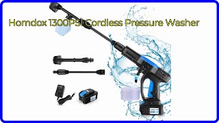 REVIEW 2024 Homdox 1300PSI Cordless Pressure Washer ESSENTIAL details [upl. by Annadroj]