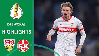 Führich redeems Stuttgart  VfB Stuttgart vs 1 FC Kaiserslautern 21  Highlights  DFBPokal [upl. by Aicele538]