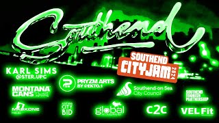 Europes Biggest Graffiti and Street Art Festival Southend City Jam 24 in 4k art graffiti street [upl. by Henning579]