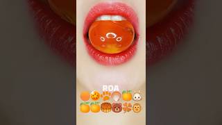 orange circle ball eating sounds Asmr Mukbang [upl. by Neehcas]