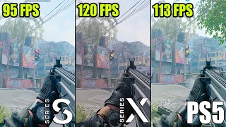 COD Modern Warfare 3 Xbox Series S vs Series X vs PS5 Comparison  Technical Review 120FPS Mode [upl. by Skerl]