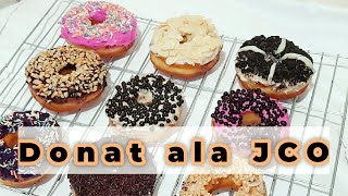 RESEP DONAT ALA JCO  DONAT RINGANLEMBUT DAN ADA WHITE RING  TEPUNG KOMACHI  REBREAD [upl. by Isaacs]